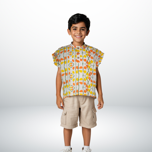 BOYS TURTLE  SHIRT مع البيئة