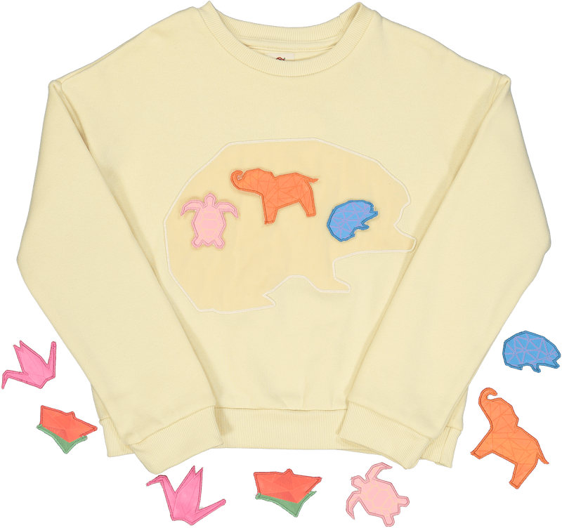 Origami Animals Kids Sweatshirt