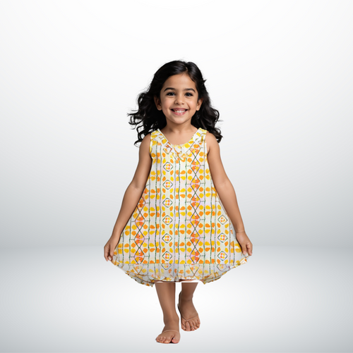 GIRLS TURTLE  DRESS مع البيئة