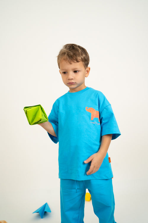 Origami Elephant | Strong and Cute Kids Set of T-Shirt and Pants