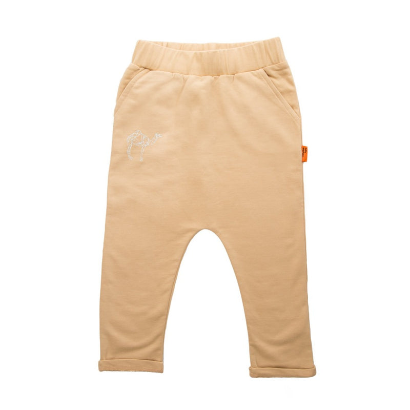 Low Crotch Pants with Camel